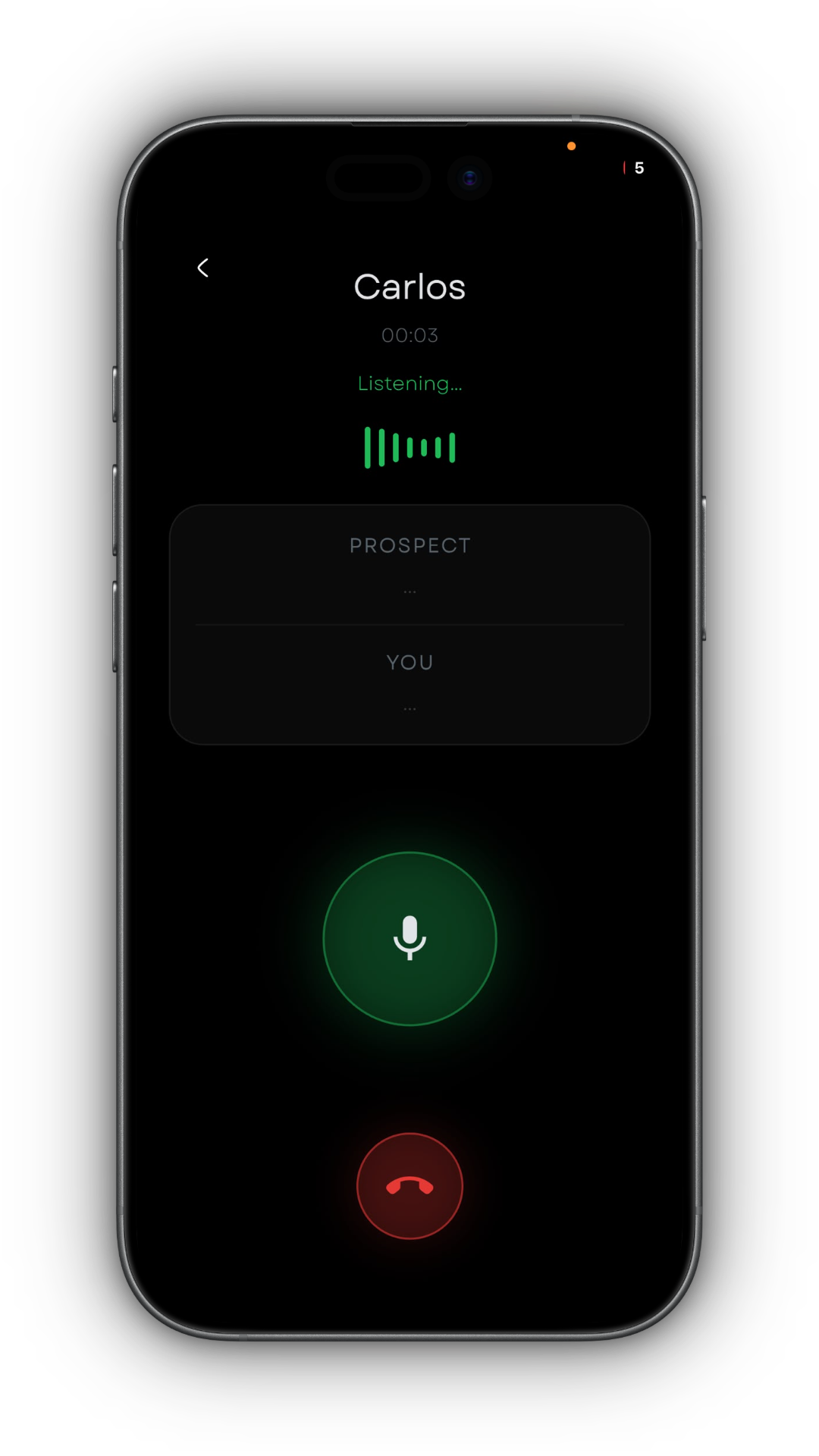 Salesy — live call
